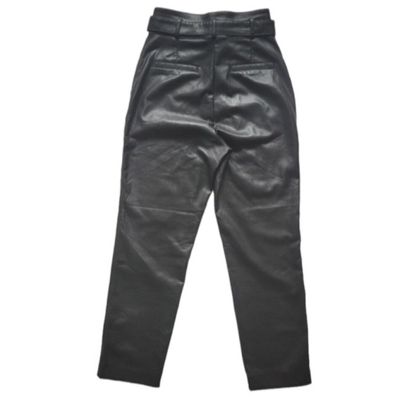 Babaton Vegan Leather Tie-Front Pants - Picture 4 of 12